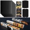 5-Piece Non-stick BBQ Grill Mat Baking Mat BBQ Tools Cooking Grilling Sheet Heat Resistant Easily Cleaned Kitchen Tools; 15.75"x12.99"