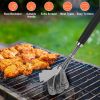 BBQ Grill Cleaning Brush Stainless Steel, Barbecue Cleaner Scraper 16.5" Handle Stiff Wire Bristles for Grill Cooking Grates