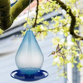 Outdoor Hanging Bird Water Feeder Garden Hummingbird Feeder