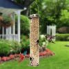 Hummingbird  Feeder; Outdoor Hanging Premium Grade Metal Tube; Chew-Proof; Weather and Water Resistant