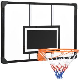 Wall Mounted Basketball Hoop Mini with 45'' x 29'' Shatter Proof Backboard Durable Rim for Indoor/Outdoor