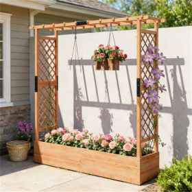Wooden Flower Pot Box, Plant Rack, Climbing Flower Rack, Elevated Garden Bed