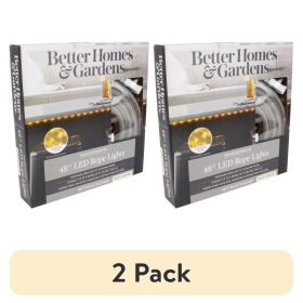 (2 pack)48' 21.6W Soft White LED Plug-in Rope Light (1 Pack)