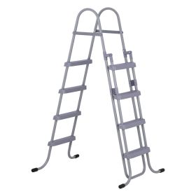 Above Ground Pool Ladder, 4-Step Steel A-Frame Swimming Pool Stairs for 52 in High Wall