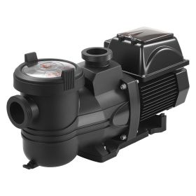 Variable Speed Pool Pump, 1.5 HP, AC 220-240V, 132 GPM, In/Above Swimming Pool Pump with Filter Basket, Powerful Self Priming, Programmable Timer