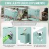 91*84.5*38.5cm Rectangular Plastic Box Frozen Insulation Cart Mint Green