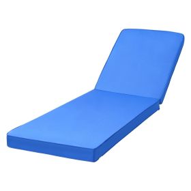 VEVOR Chaise Lounge Cushion, 72 x 21 x 3 in, Outdoor Lounge Chair Cushions, Waterproof & Fade-Resistant, Sun Lounger Replacement Cushions with Ties