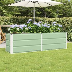 Planter Green 62.99 x 15.75 x 17.72 in Steel
