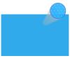 Pool Cover 102 x 63 inch PE Blue Rectangular