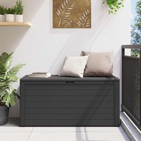 Storage Box Anthracite Polypropylene 45.7"x17.3"x21.7"