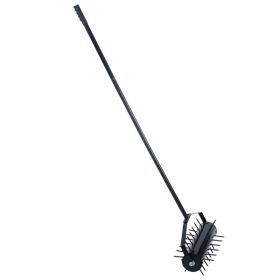 Rolling Manual Lawn Aerator, Home Aerator Lawn Tool Pusher, 58-Inch Handle Push Lawn Aerator for Lawns, Yards and Gardens