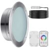 12V LED Pool Illumination Light, 10 Inch 40W, RGBW Hue Shift for Inground Pools & Spas, Includes 100 FT Cord & Remote, Suits 10 in Wet Niches, IP68
