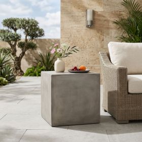 Outdoor MGO Side Table ,Light Grey