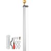 20FT Sectional Flag pole Kit, Heavy Duty Aluminum Alloy in Ground Flag poles for Outside, 3 Display Modes Flagpole with 3x5 American Flag