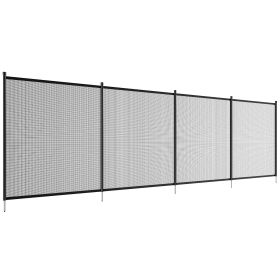 Pool Fence, 4 x 12 FT Pool Fences for Inground Pools, Removable Child Safety Pool Fencing, Easy DIY Installation Swimming Pool Fence