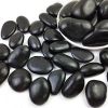 38lbs Black River Rocks, 2-3 inch Polished Pebbles for Plants, Vase Filler, Aquarium, Landscaping, Indoor/Outdoor Decor