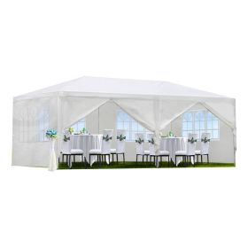 10'x20' Wedding Party Canopy Tent Outdoor Gazebo with 6 Removable Sidewalls