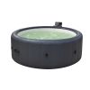 Grey 216* 71cm hot tub. A swimming pool with heating, bubble massage, ambient lighting, filtration