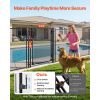 Pool Fence Gate, 4 x 2.5 ft Inground Swimming Pool Fences Gate, Outdoor Security Fencing Door Kit with Metal Latch and Stopper