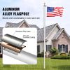 20FT Sectional Flag pole Kit, Heavy Duty Aluminum Alloy in Ground Flag poles for Outside, 3 Display Modes Flagpole with 3x5 American Flag