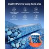 24ft Pool Liner, Round Overlap Swimming Pool Liner for 52 in Wall Height, Premium Vinyl, Easy Install with Leak-Proof Patches