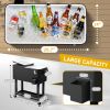 80Qt Black Box Black Square Foot Tube With Drain Pipe Freezer Incubator