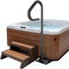 Hot Tub Handrail, 360 Degree Rotatable Spa Side Handrail with 35"-57" Adjustable Height