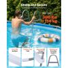 Above Ground Pool Ladder, 4-Step Steel A-Frame Swimming Pool Stairs for 48 in High Wall