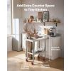 Stainless Steel Table, 24 x 30 Inches Food Prep Worktable with Wheels