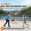 Pool Fence, 4 x 108 FT Pool Fences for Inground Pools, Removable Child Safety Pool Fencing, Easy DIY Installation Swimming Pool Fence