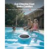 Solar Pool Ionizer, Hexagon Copper Pool Ionizer Up to 45000 Gal, Floating Automatic Water Cleaner and Purifier, Chlorine Free Water, with Copper Anode