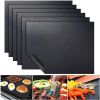 5-Piece Non-stick BBQ Grill Mat Baking Mat BBQ Tools Cooking Grilling Sheet Heat Resistant Easily Cleaned Kitchen Tools; 15.75"x12.99"