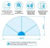 12 Foot Round Multifunctional All Weather Cover Pool Dome Enclosure for Outdoor Pools, Compatible w/Clean & Warm Water Frame Pools