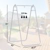 Hammock Chair Stand Only Heavy Duty Solid Steel A-Frame for Hanging Hammock, Egg Chair, Max Load 330 LBS, White
