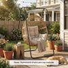 Hammock Chair Stand Only Heavy Duty Solid Steel A-Frame for Hanging Hammock, Egg Chair, Max Load 330 LBS, Black