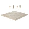 Garden Stepping Stones, 4Pcs 15.5 x 15.5 in, Decorative Stepping Stones with Stakes, Weather-Resistant Plastic Pathway Pavers, Smooth Surface