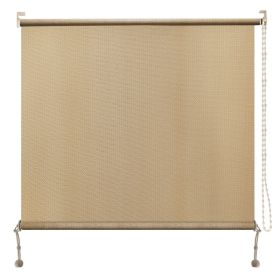 Prohibited From Sale On Amazon 6'X8' Mocha HDPE Spliced Roller Shutter (Option: Sesame-7x8 ft)