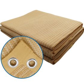 XISHAN Black Weed Control Fabric Privacy Screen, HDPE (Option: 12X16ft-Sand)