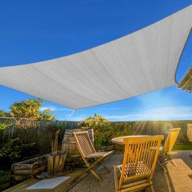 Prohibited From Sale On Amazon XISHAN 16'X16' Dark Grey, Sand, Light Grey, Cream HDPE Sunshade Sail, 160 Grams (Option: 16X16ft-Light Grey)