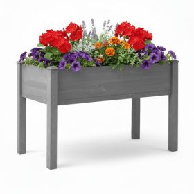 48"x24"x30" Raised Garden Bed with Legs, Elevated Wooden Planter Box for Growing Outdoor Plants/Flowers/Fruits/Vegetables/Herbs (Option: defaulttitle)