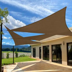 XISHAN 10'X10'X14' Dark Grey, Mocha, Sand, Light Grey HDPE Sunshade Sail; 160 Grams (Option: 10X10X14-Mocha)