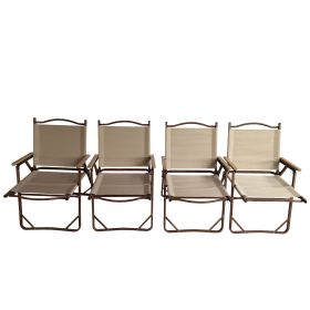 Multi-Functional Foldable and Portable Table and Chair Set, Indoor/Outdoor; Universal, Natural (size: chair-big)