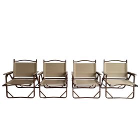Multi-Functional Foldable and Portable Table and Chair Set, Indoor/Outdoor; Universal, Natural (size: chair-small)
