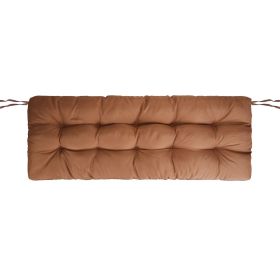 Bench Seat Cushion For Indoor Outdoor Furniture Non Slip Long Chair Cushion with Ties Strap Waterproof Swing Cushion 51.18x19.68IN For Garden Pat (Type: Waterproof_8_Coffee)